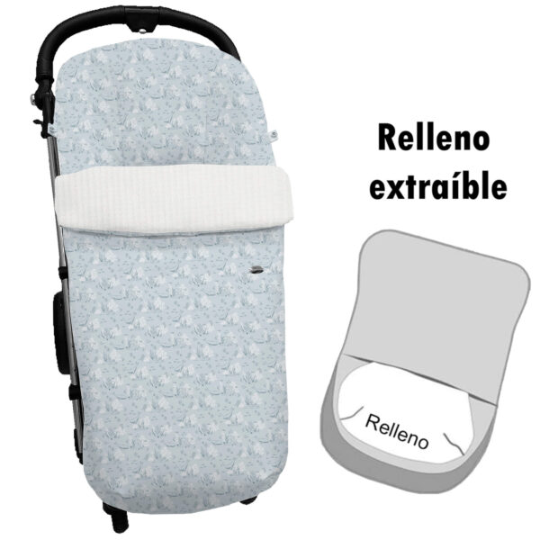 Saco para silla modelo global desenfundable Arrecife azul