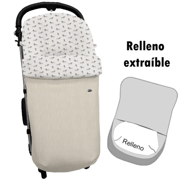 Saco para silla modelo global desenfundable Milán tostado