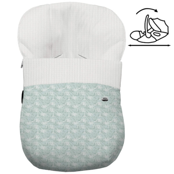 Saco para grupo cero modelo modular Arrecife verde