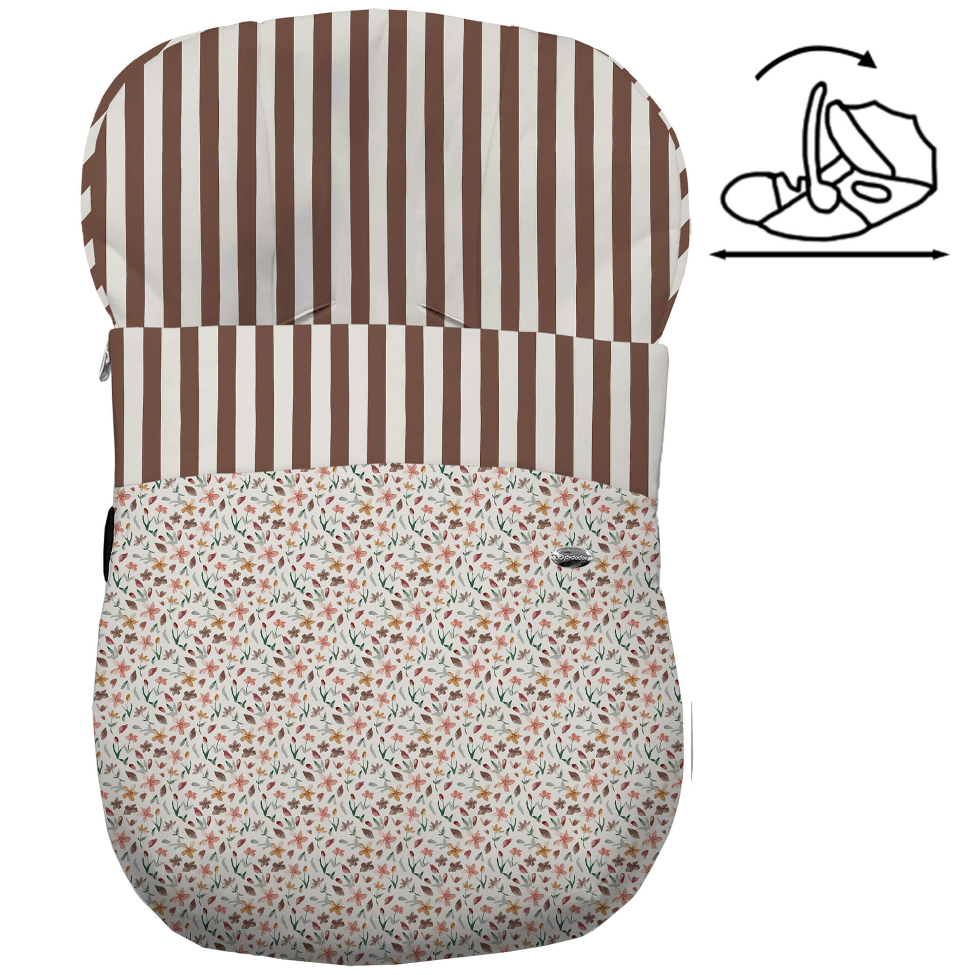 Saco para grupo cero modelo modular Brisa marrón