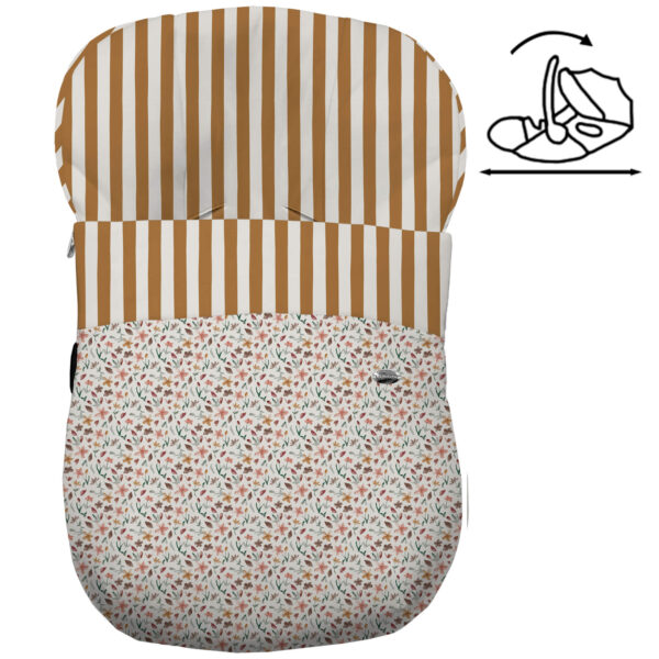 Saco para grupo cero modelo modular Brisa mostaza