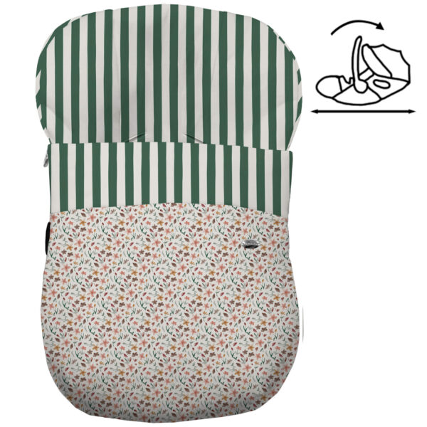 Saco para grupo cero modelo modular Brisa verde