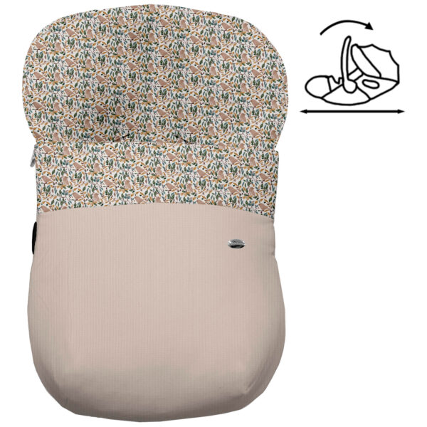 Saco para grupo cero modelo modular Dylan tostado