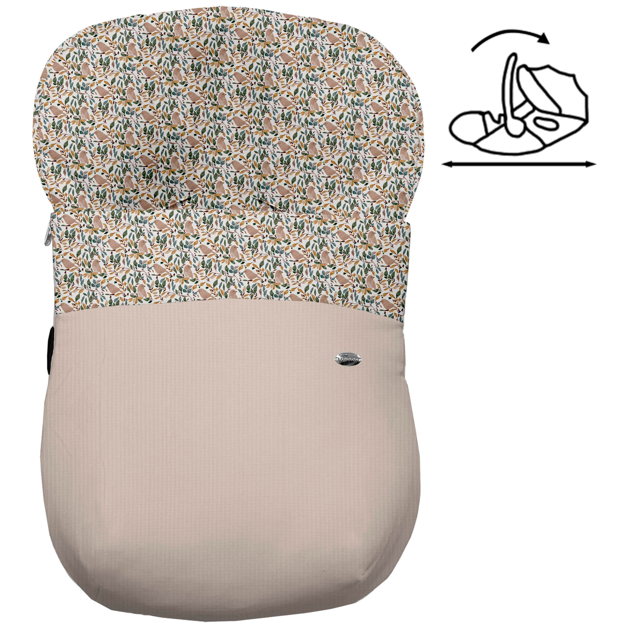 Saco para grupo cero modelo modular Dylan tostado