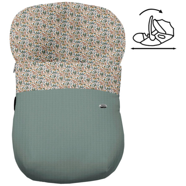 Saco para grupo cero modelo modular Dylan verde