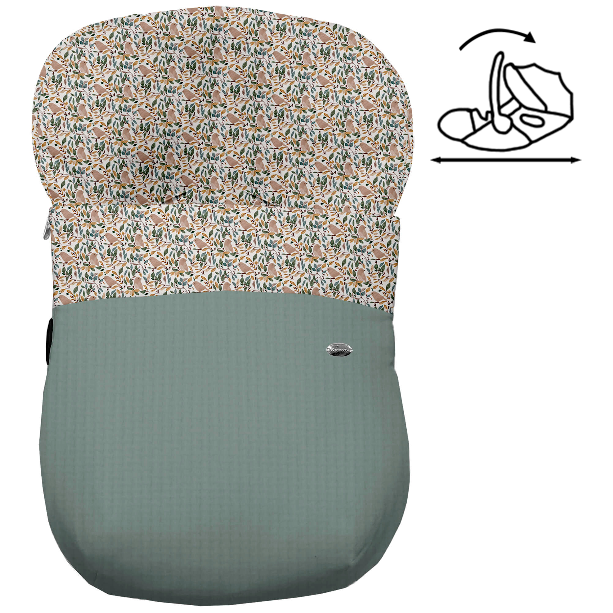Saco grupo cero modular Dylan verde Saco para grupo cero modelo modular Dylan verde