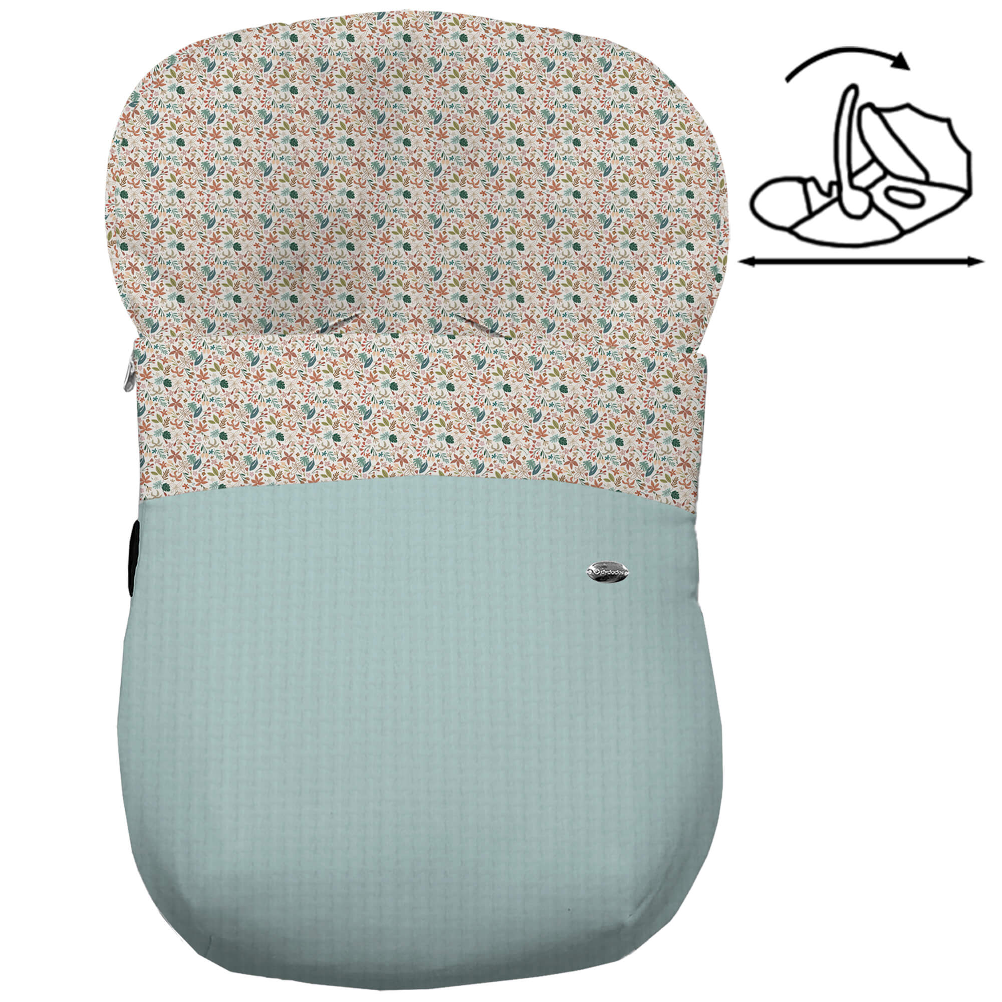 Saco para grupo cero modelo modular Garden menta