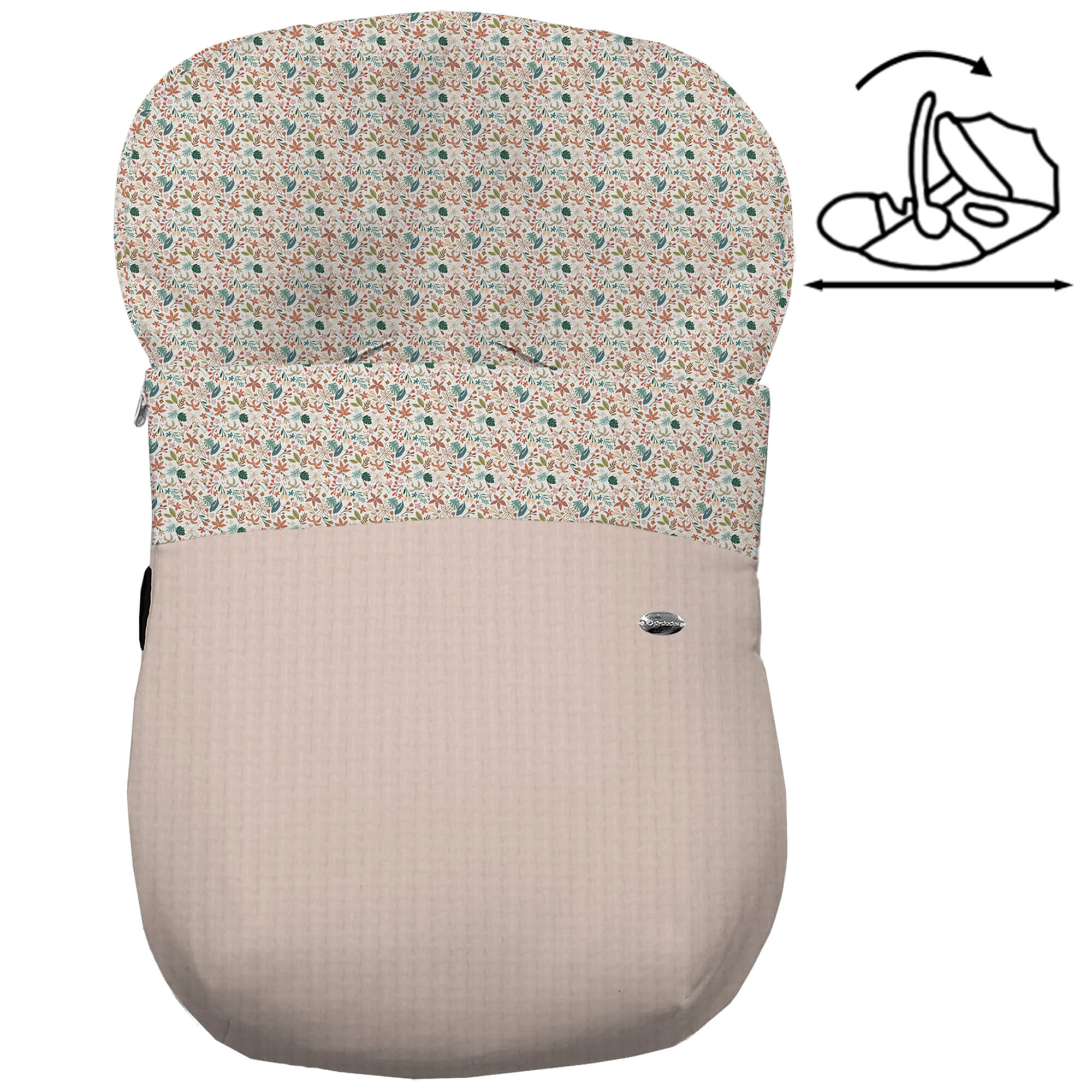 Saco para grupo cero modelo modular Garden tostado