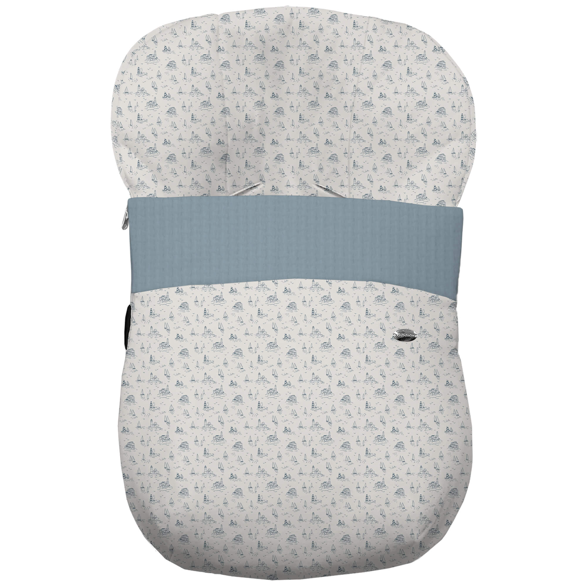 Saco para grupo cero modelo Toile azul