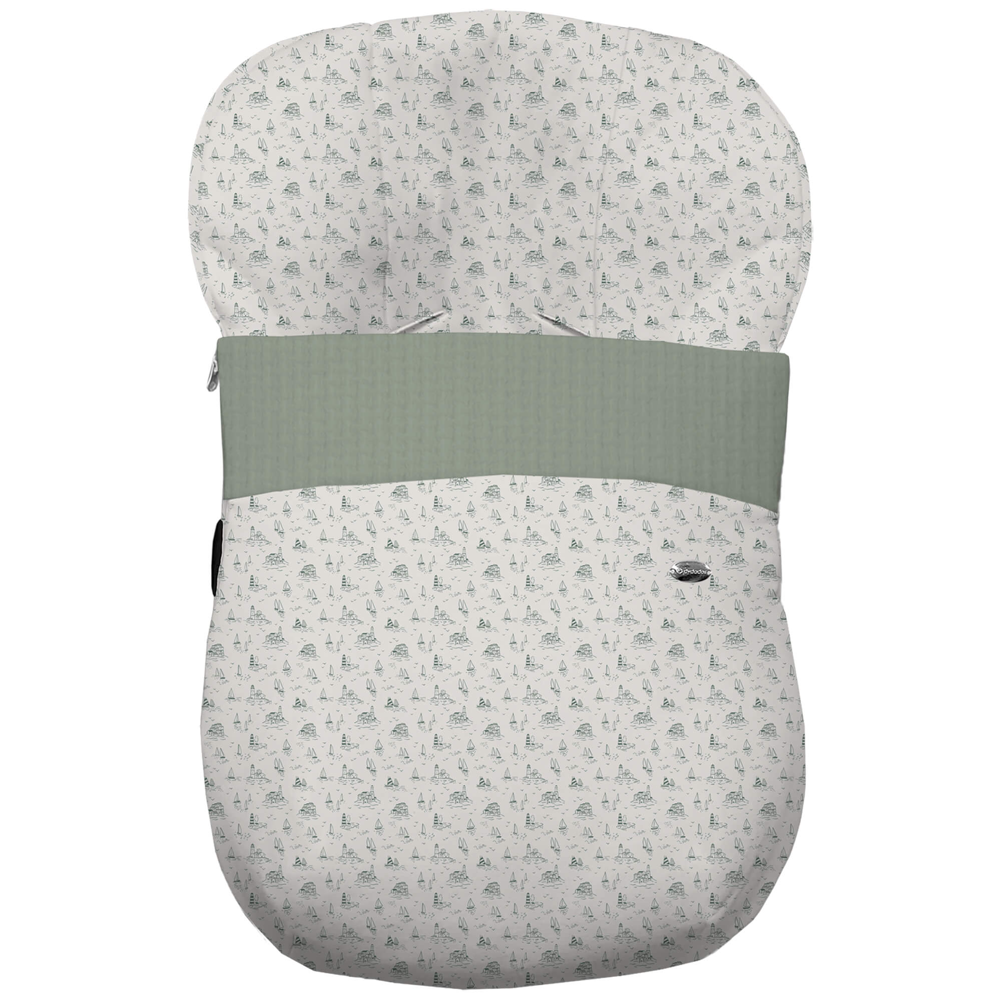 Saco para grupo cero modelo Toile verde
