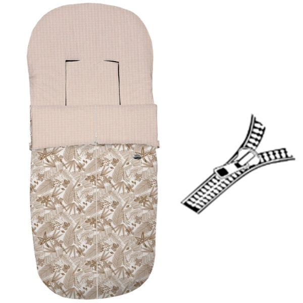 Saco para silla modelo recto cremallera Piccolo tostado