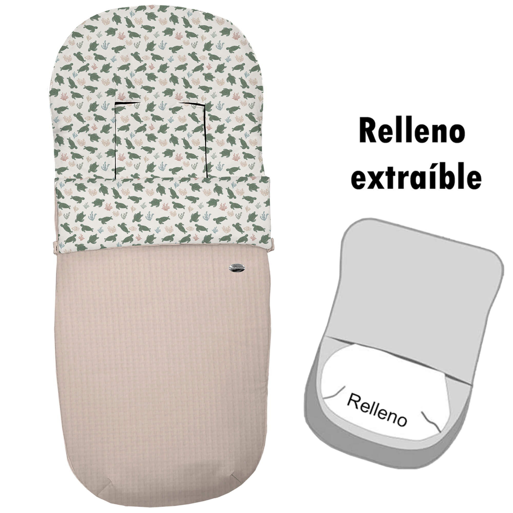 Saco para silla modelo recto desenfundable Cairo tostado