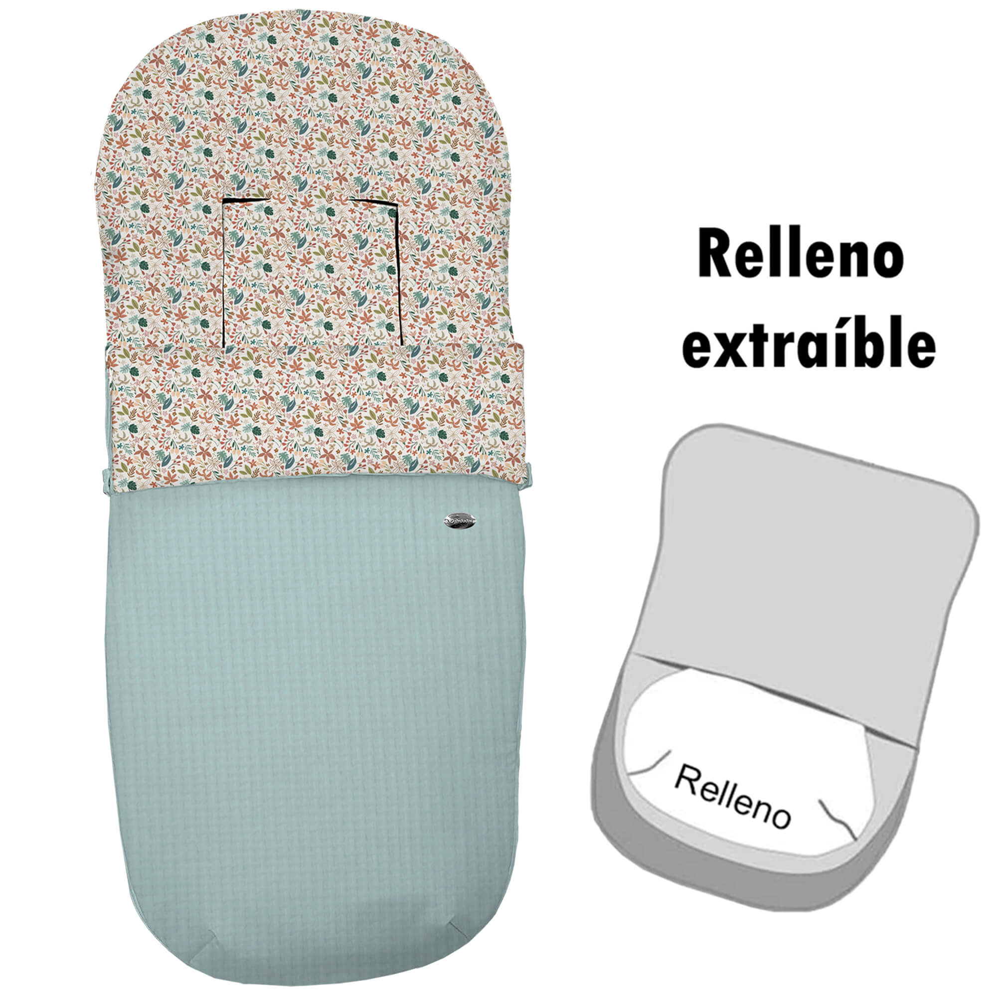 Saco para silla modelo recto desenfundable Garden menta