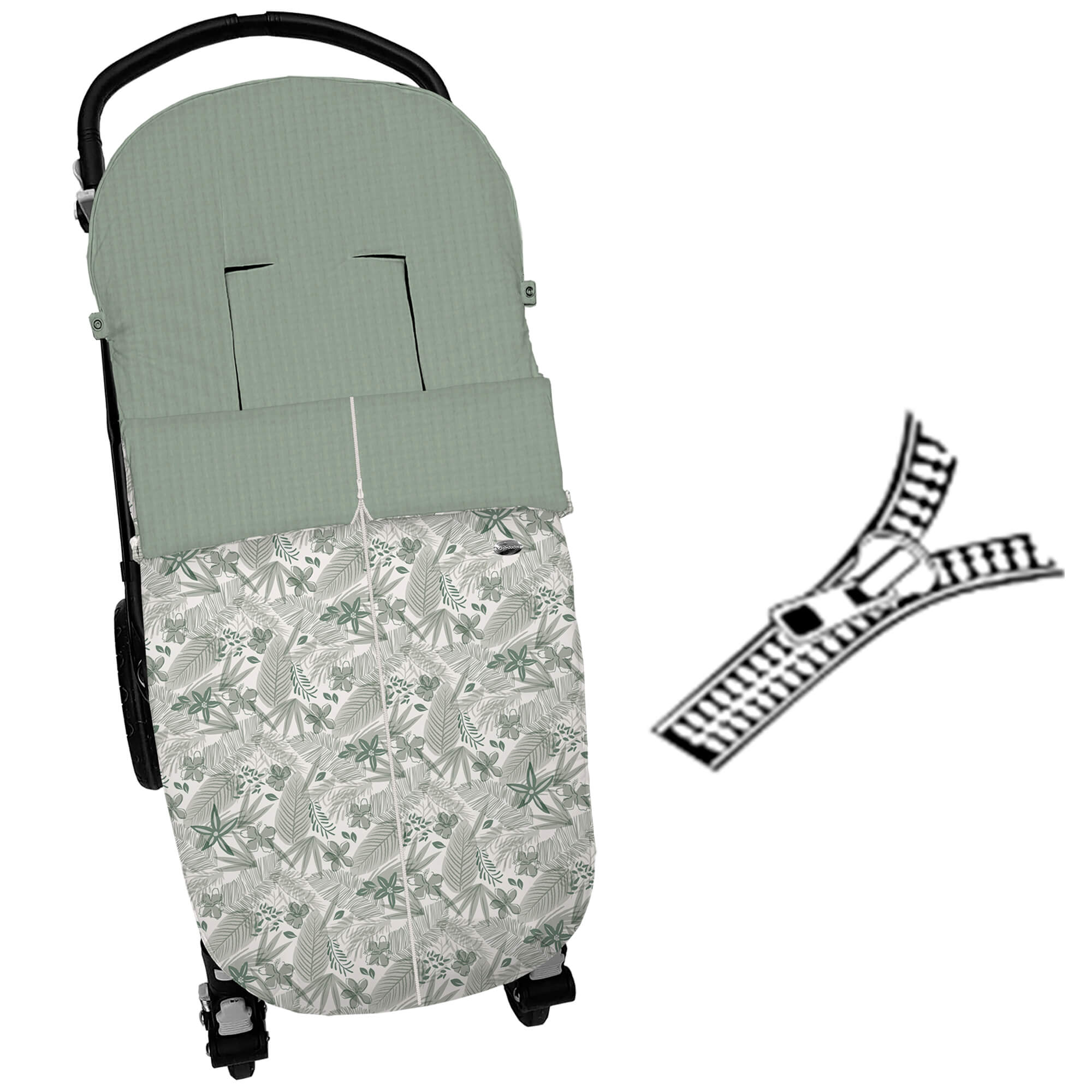 Saco para silla modelo universal cremallera Piccolo verde