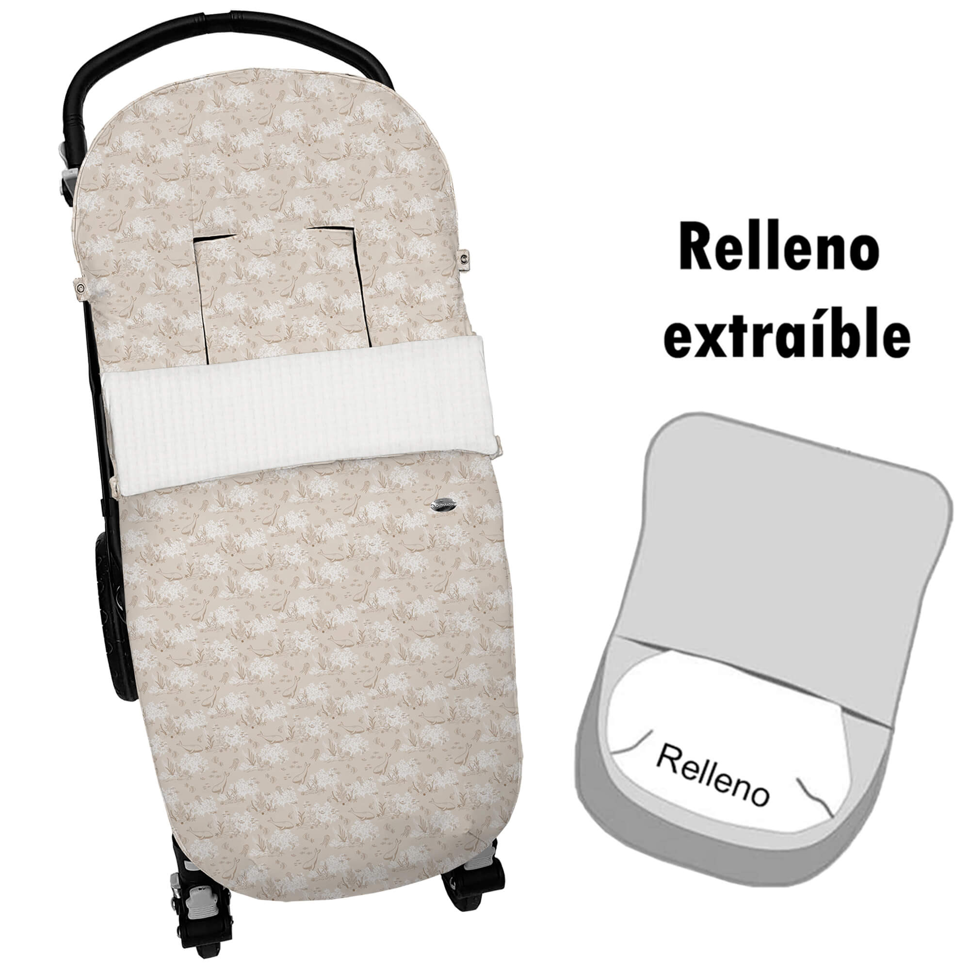 Saco para silla modelo universal desenfundable Arrecife tostado