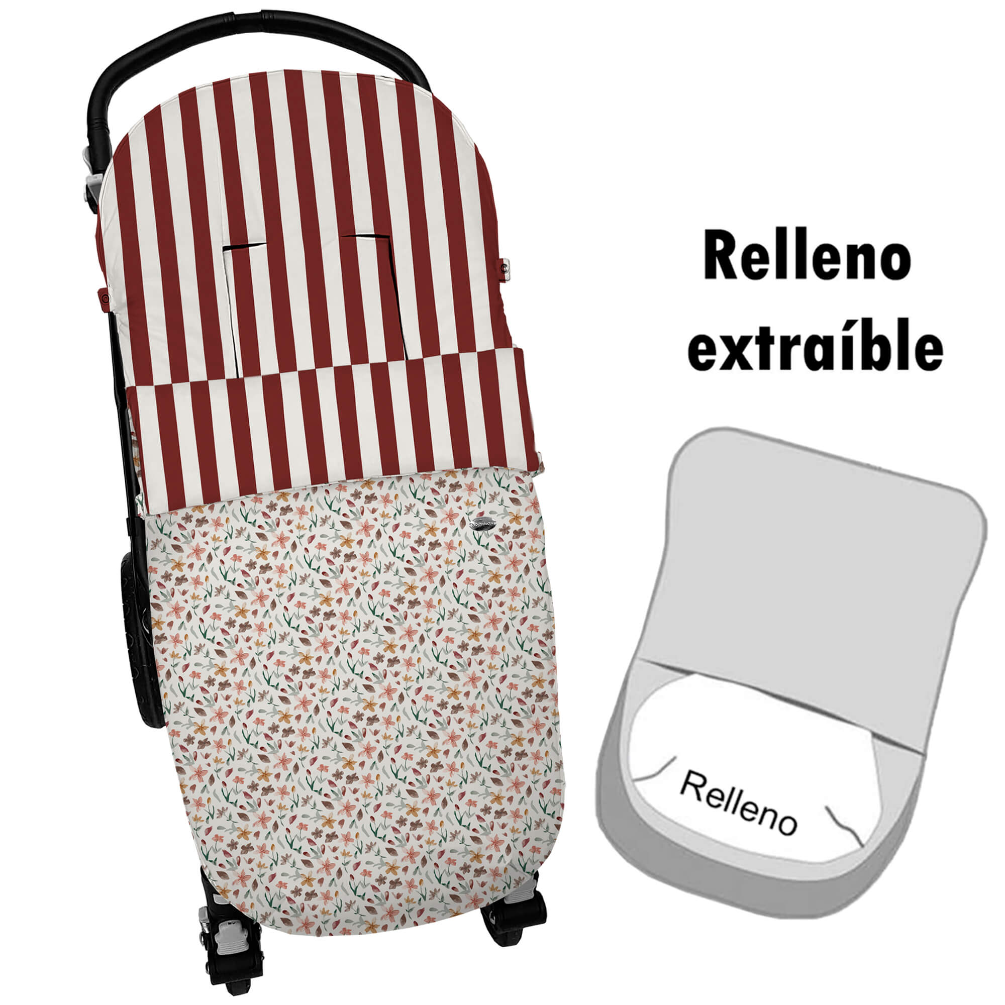 Saco para silla modelo universal desenfundable Brisa granate