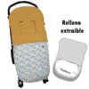 Saco para silla modelo universal desenfundable Porto mostaza
