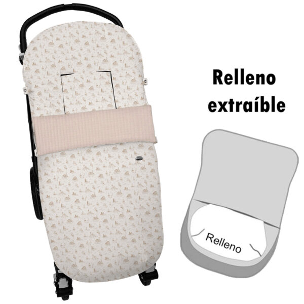 Saco para silla modelo universal desenfundable Toile tostado