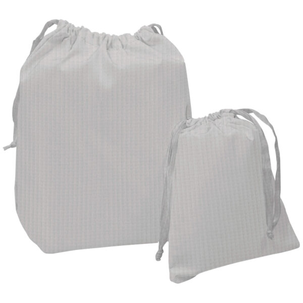 Bolsas de Muda en tejido piqué de algodón Roma Gris