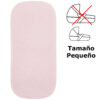 Colchonetas para el Capazo en tejido de algodón Piqué Valencia Rosa