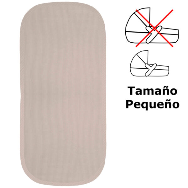 Colchonetas para el Capazo en tejido de algodón Puzzle Tostado