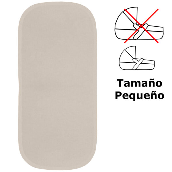 Colchonetas para el Capazo en tejido de algodón Villela Tostado