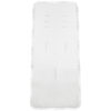 Colchoneta para Silla en tejido de algodón Bambula Plumeti Blanco