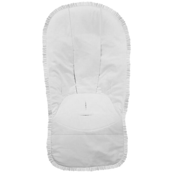 Funda Global para Silla en tejido de algodón Piqué Valencia Blanco