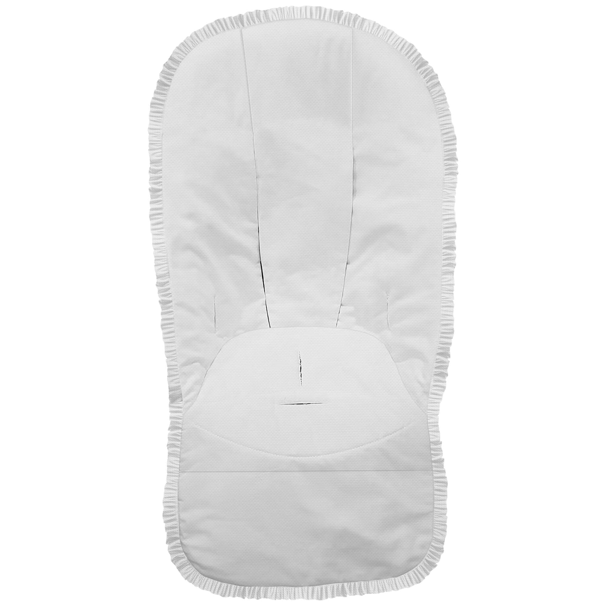 Funda Global para Silla en tejido de algodón Piqué Valencia Blanco