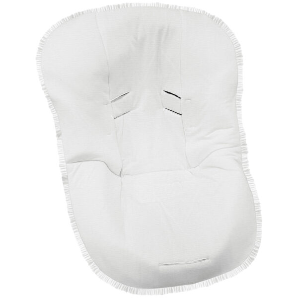 Funda Grupo Cero en tejido de algodón Bambula Plumeti Blanco