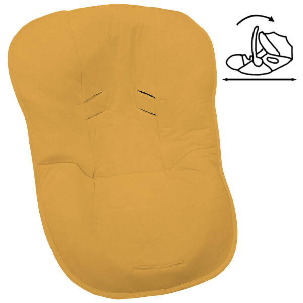 Funda Grupo Cero Modular en tejido de algodón Piqué Valencia Mostaza