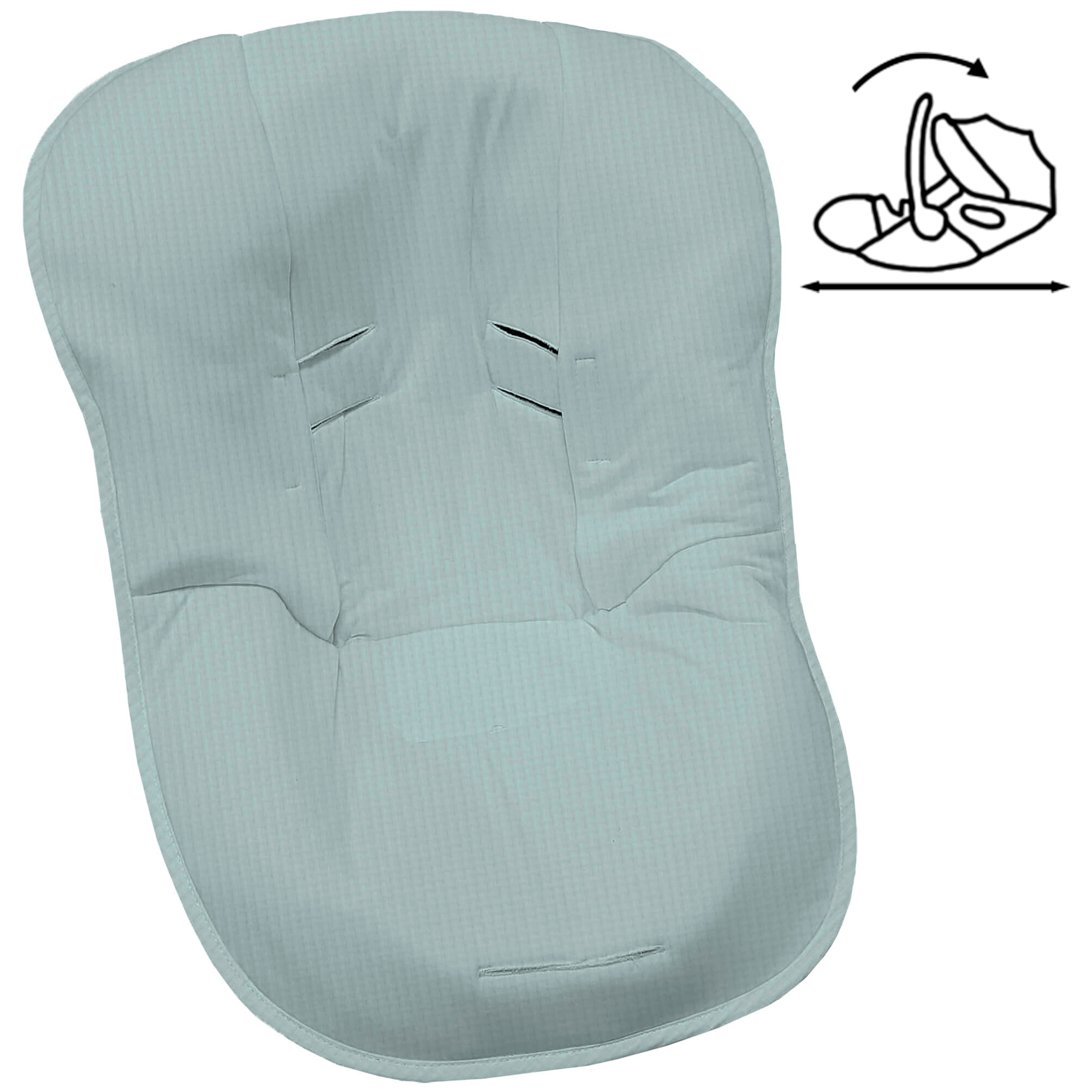 Funda Grupo Cero Modular en tejido de algodón Piqué Roma Menta