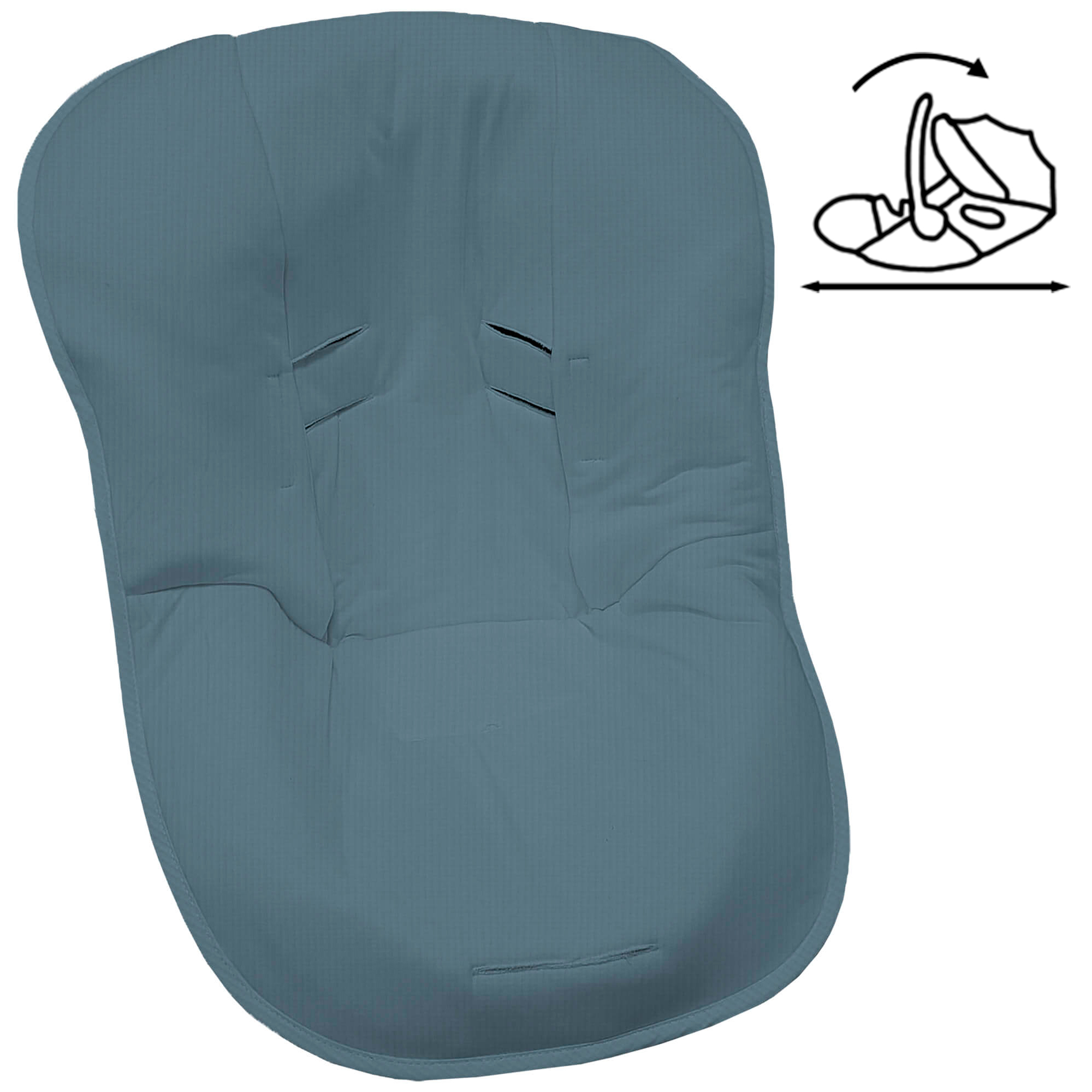 Funda Grupo Cero Modular en tejido de algodón Piqué Serker Azul