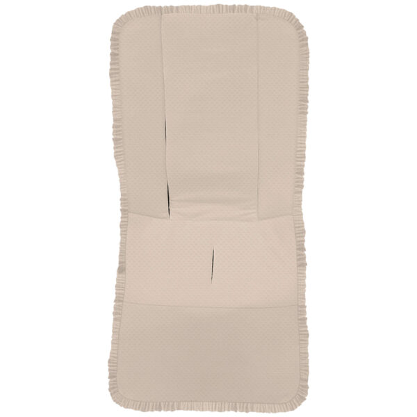 Funda Recta para Silla en tejido de algodón Piqué Napoles Tostado