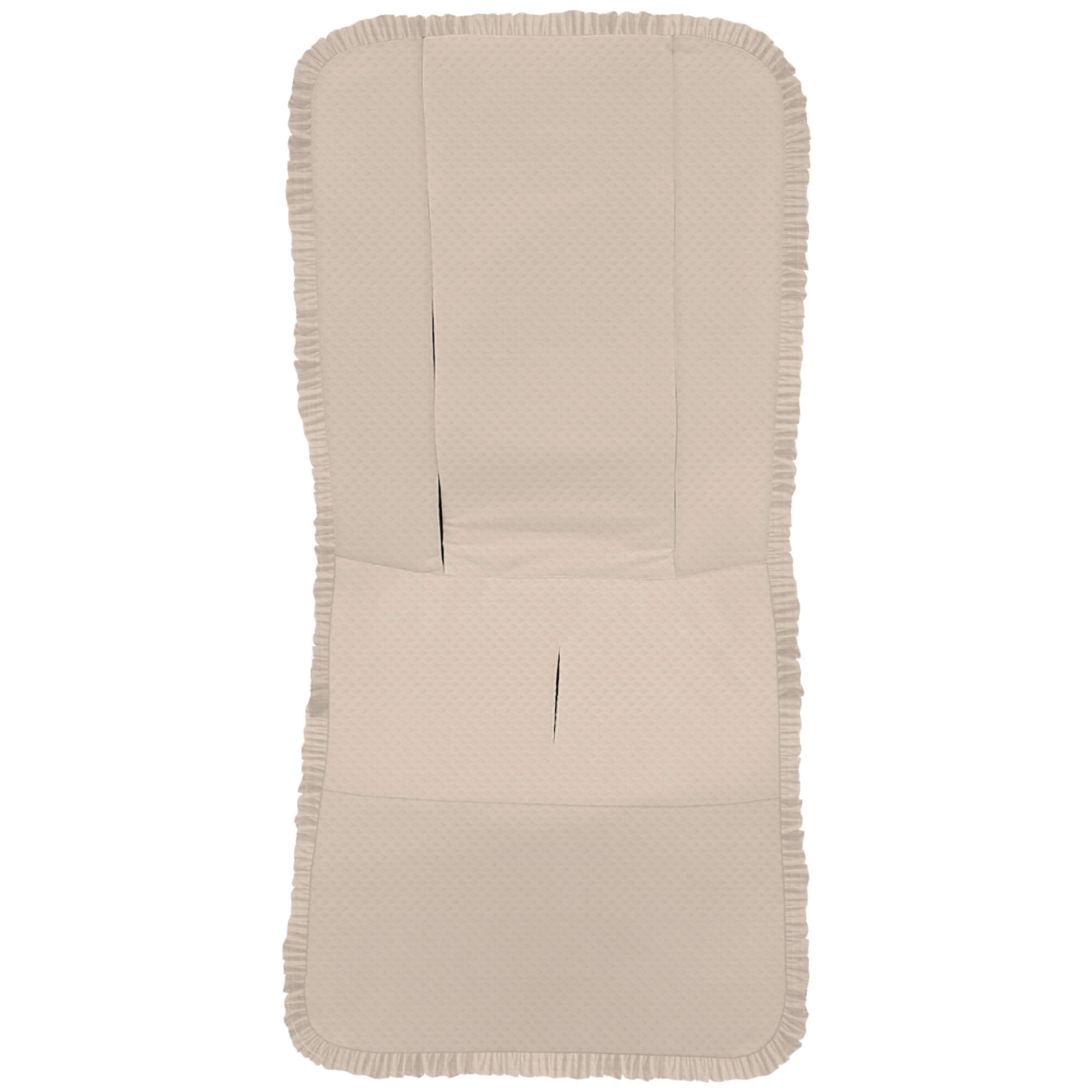 Funda Recta para Silla en tejido de algodón Piqué Napoles Tostado
