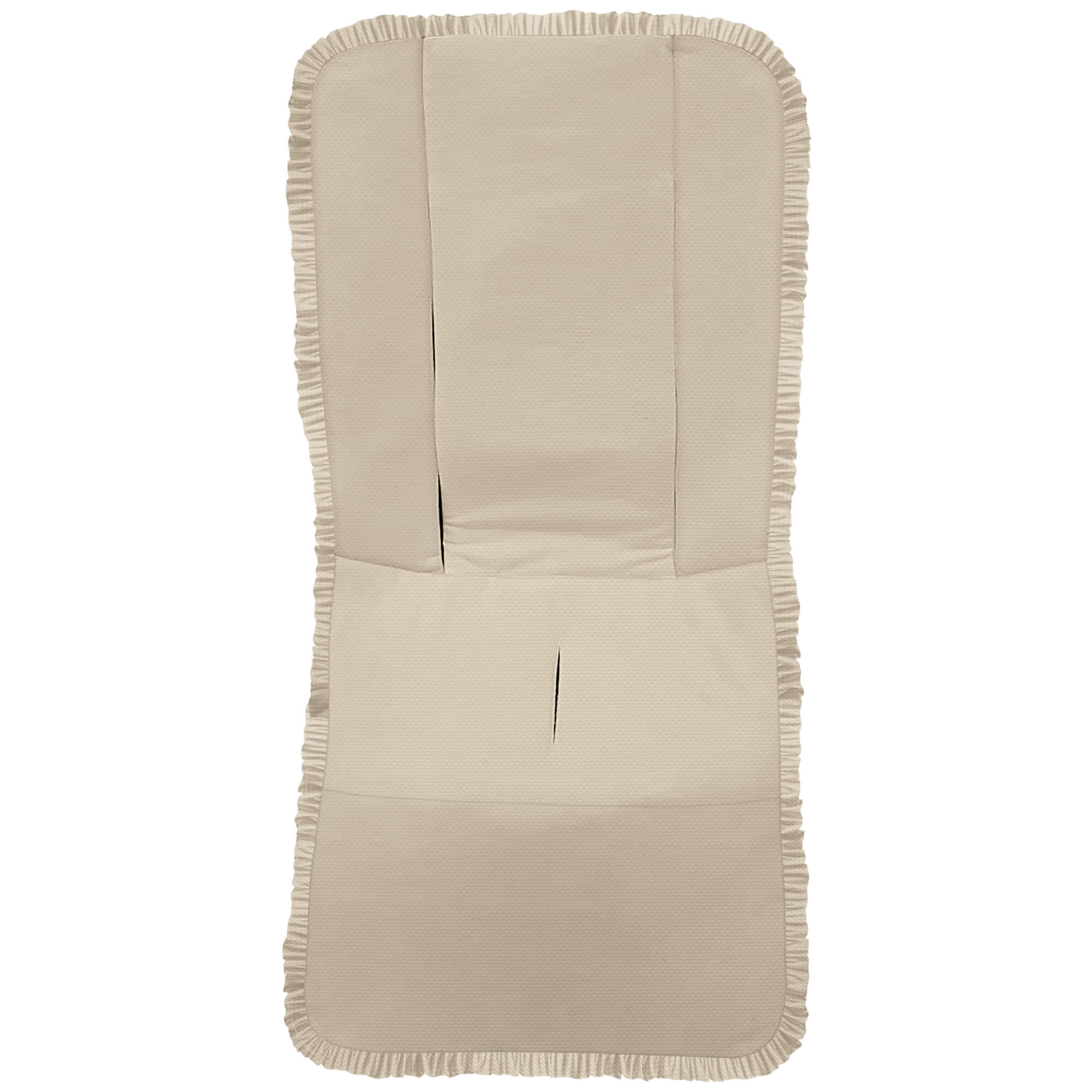 Funda Recta para Silla en tejido de algodón Piqué Valencia Camel