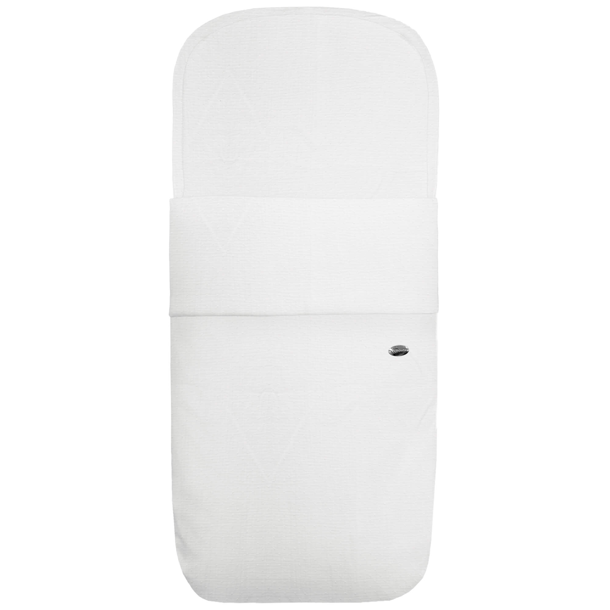 Saco para Capazo en tejido de algodón Bambula Plumeti Blanco