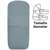Saco Capazo Gemelar en Bambula Azulón Saco para Capazo Gemelar en tejido de algodón Bambula Azulón