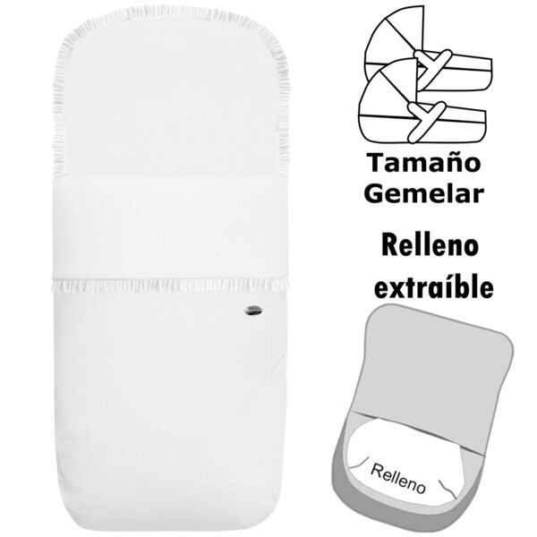 3690 Sacos Capazo Bambula Blanco