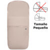 Saco para Capazo Pequeño en tejido de algodón Bambula Beige-Tostado-Tostado