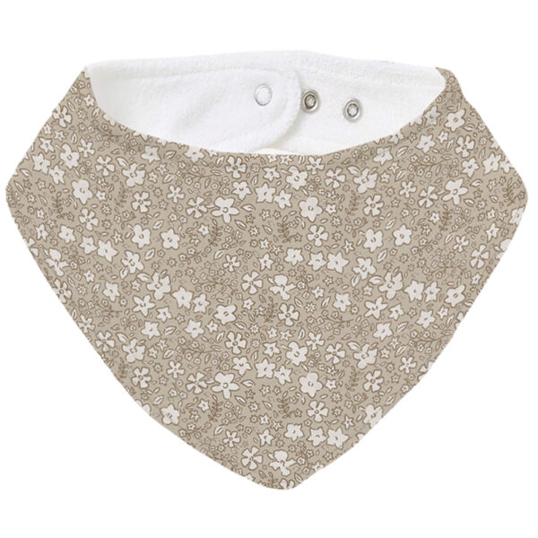 Bandana Grande Iris Invierno Flores marron