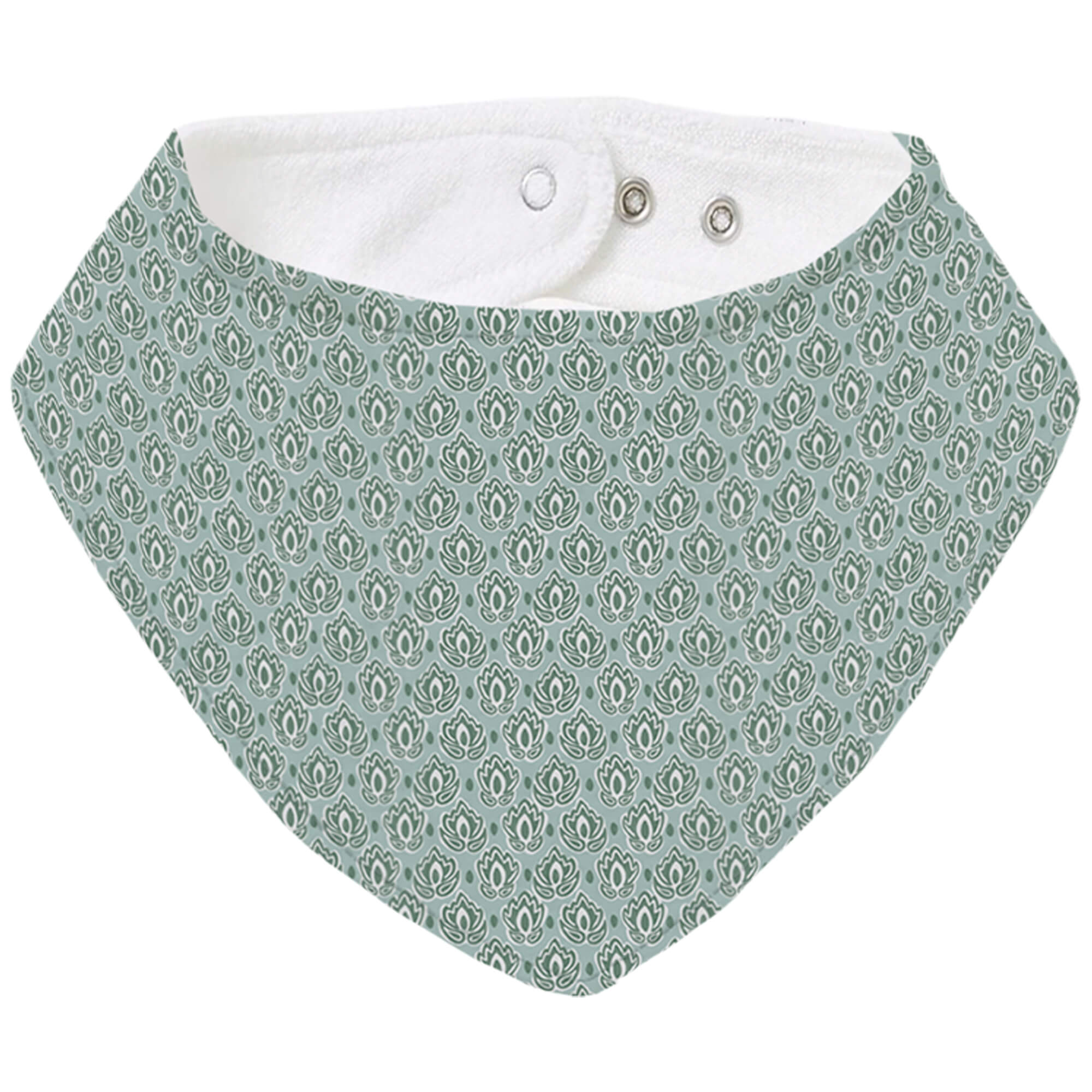 Bandana Grande Provenza Invierno Tulipanes verde