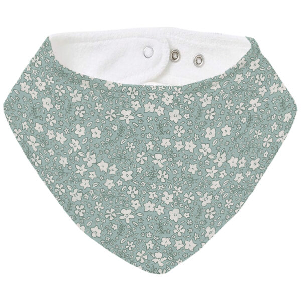 Bandana Pequeña Iris Invierno Flores verde
