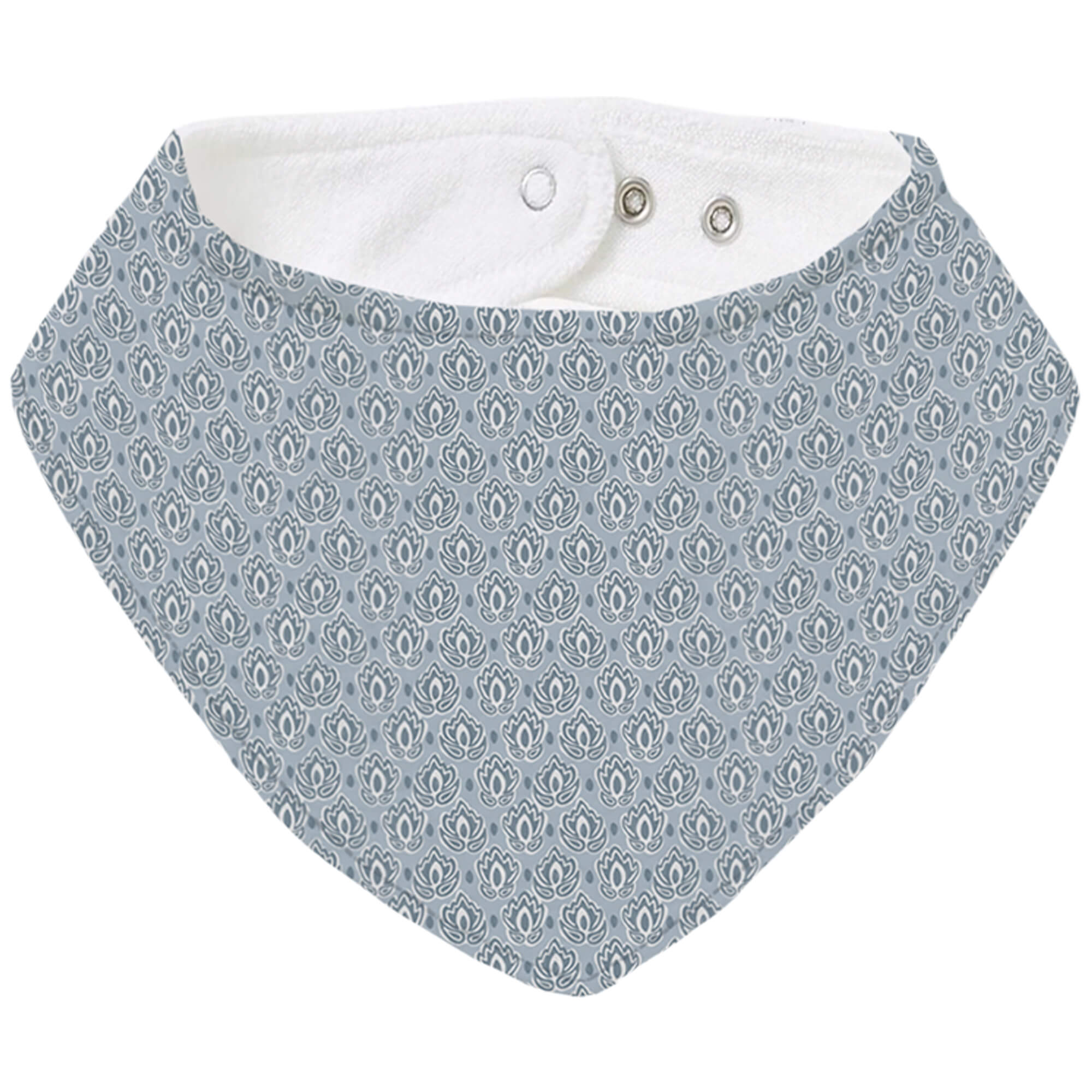 Bandana Pequeña Provenza Invierno Tulipanes azul