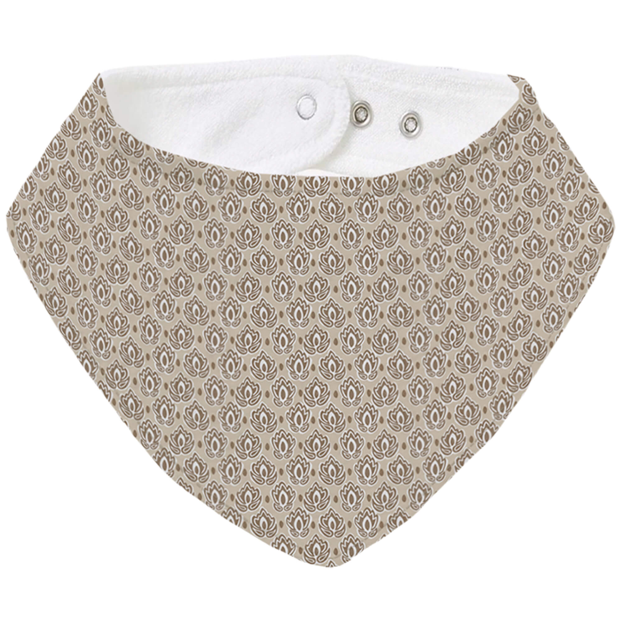Bandana Pequeña Provenza Invierno Tulipanes marron