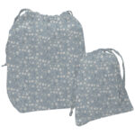 4184 Bolsas de Muda Colección Invierno Iris Flores Azul