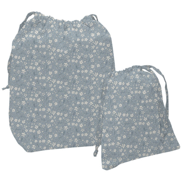 Bolsas de Muda Iris Invierno Flores azul