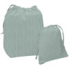 Bolsas Muda Iris Invierno Rayas verde Bolsas de Muda Iris Invierno Rayas verde