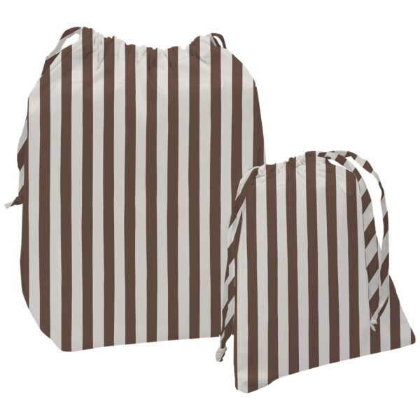 Bolsas de Muda Rayas marron
