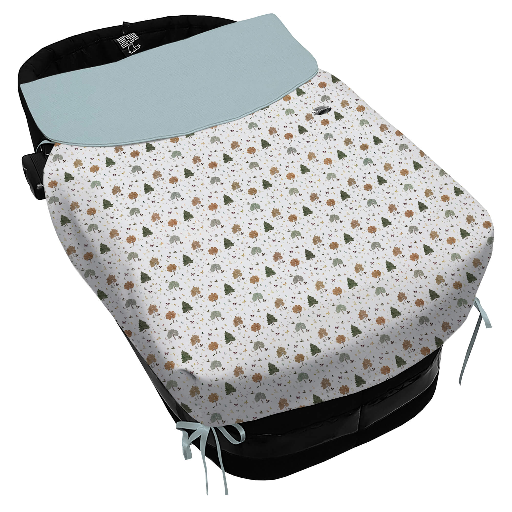 Colcha con Lazos polipiel estampada Sorrento villela blue